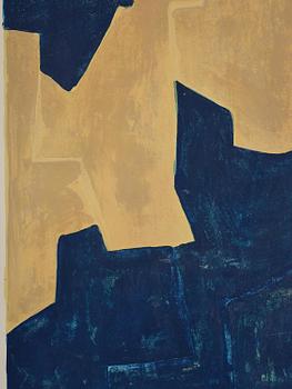 Serge Poliakoff, "Composition bleue et orange".