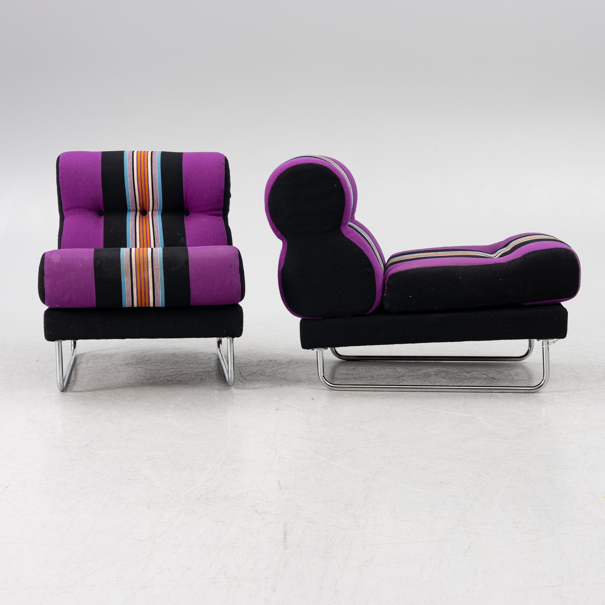 Jan-Eric Bengtsson, modular sofa, four pieces, "Bossanova", Scapa Industri AB, Alvesta, 1970s.