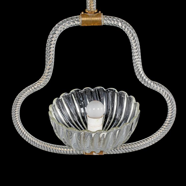 TAKLAMPA, venetiansk stil, 1900-talets andra kvartal. Höjd 73 cm.