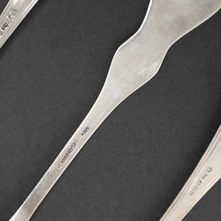 MATSKEDAR, 19 st, silver, olika mästare, Sverige 17-, 18- och 1900-tal.