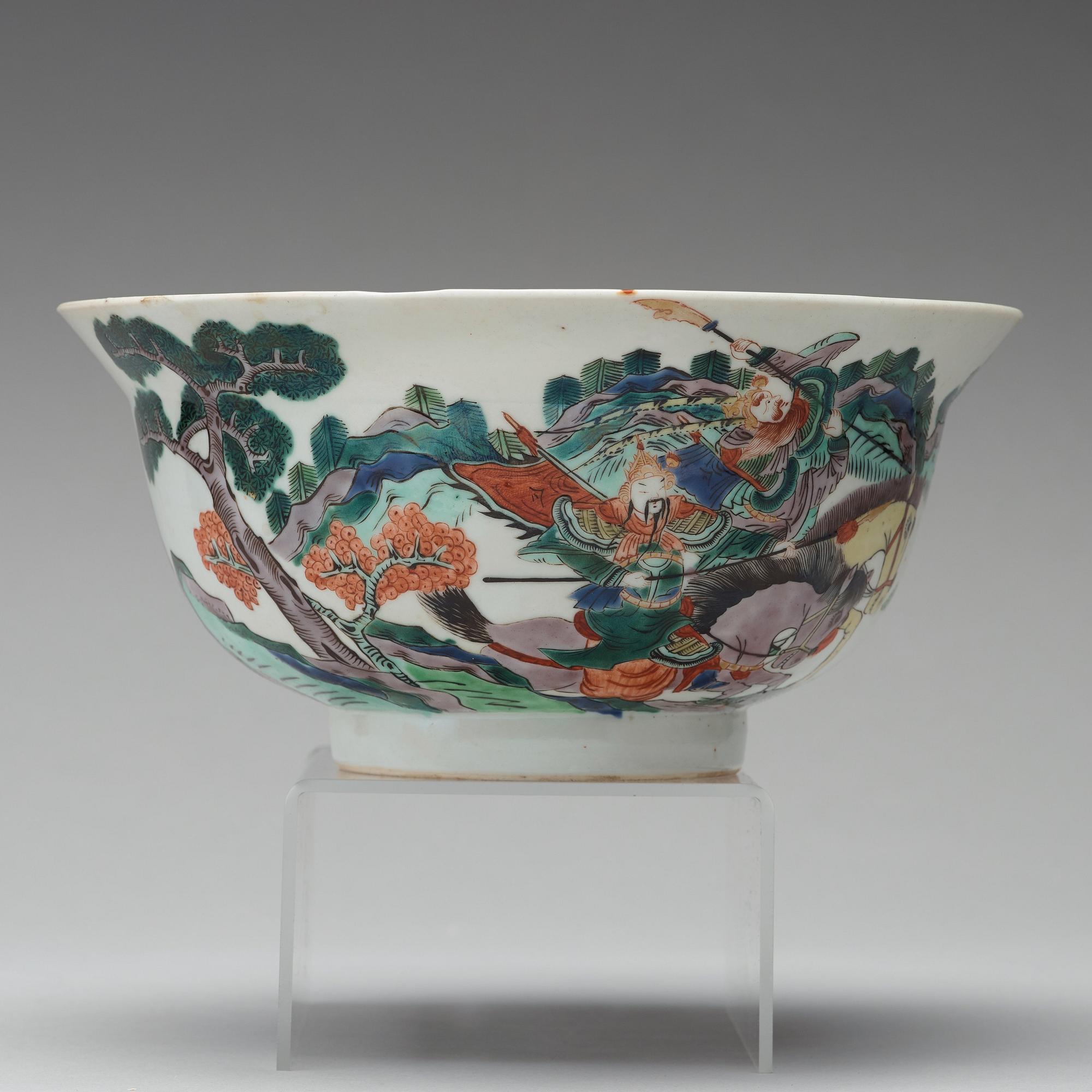 SKÅL, porslin. Qingdynastin, Kangxi (1662-1722).