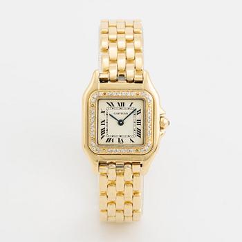 Cartier, Panthère, armbandsur, 21,5 x 21,5 (29,5) mm.