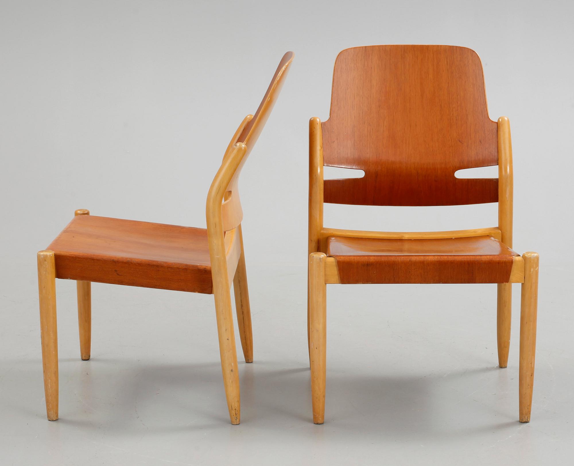 STOLAR, 6 st, Carl-Axel Acking, 1900-talets mitt-andra hälft.