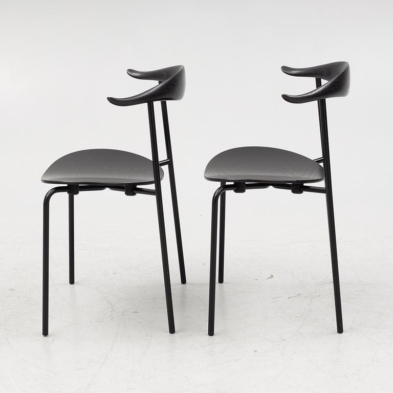 Hans J. Wegner, a set of six black oak chairs, 'CH88T', Carl Hansen & Son, Denmark, 2016.