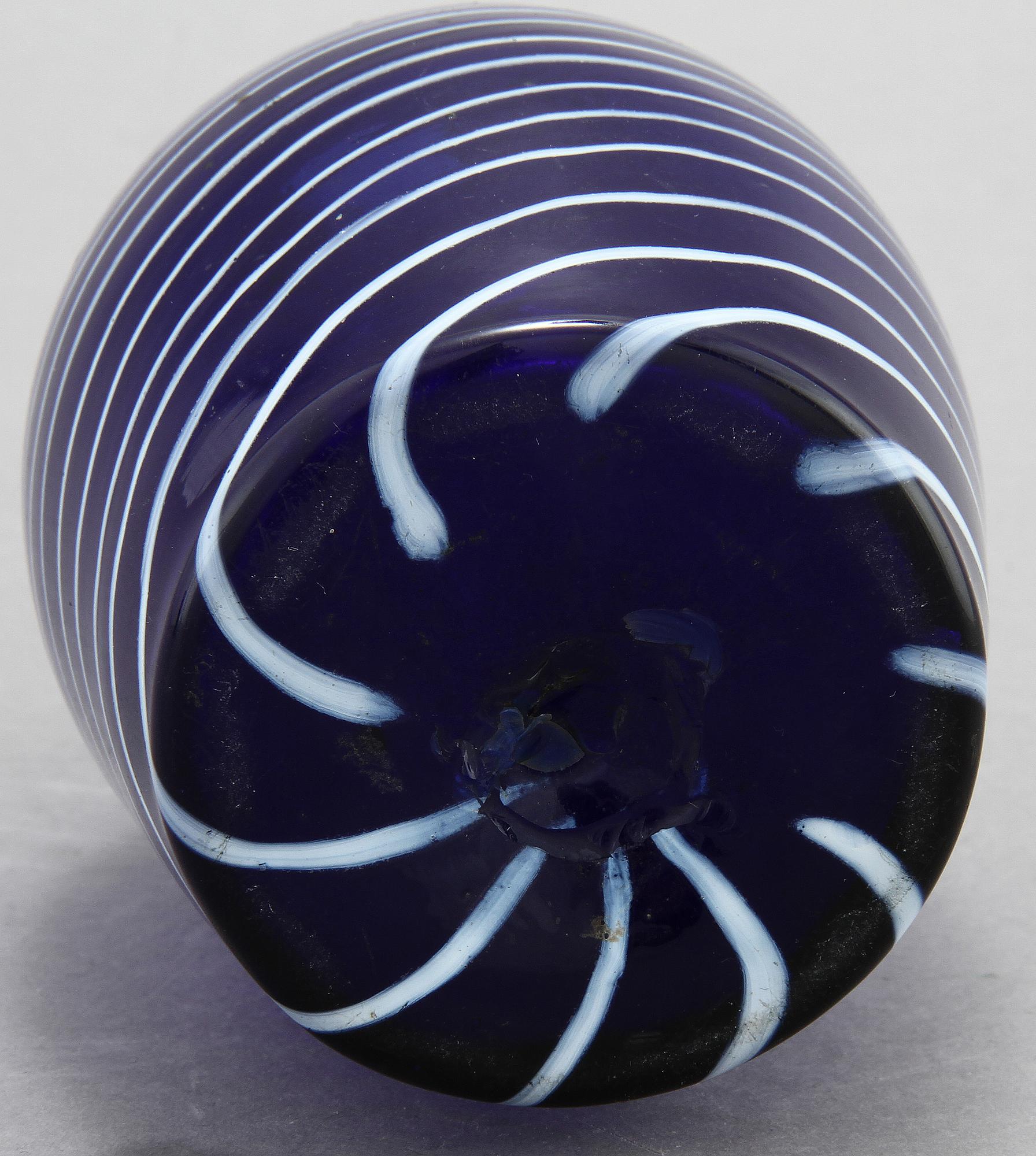 FLASKA, glas, möjligen Gjövik, Norge, 1800-talets första hälft.