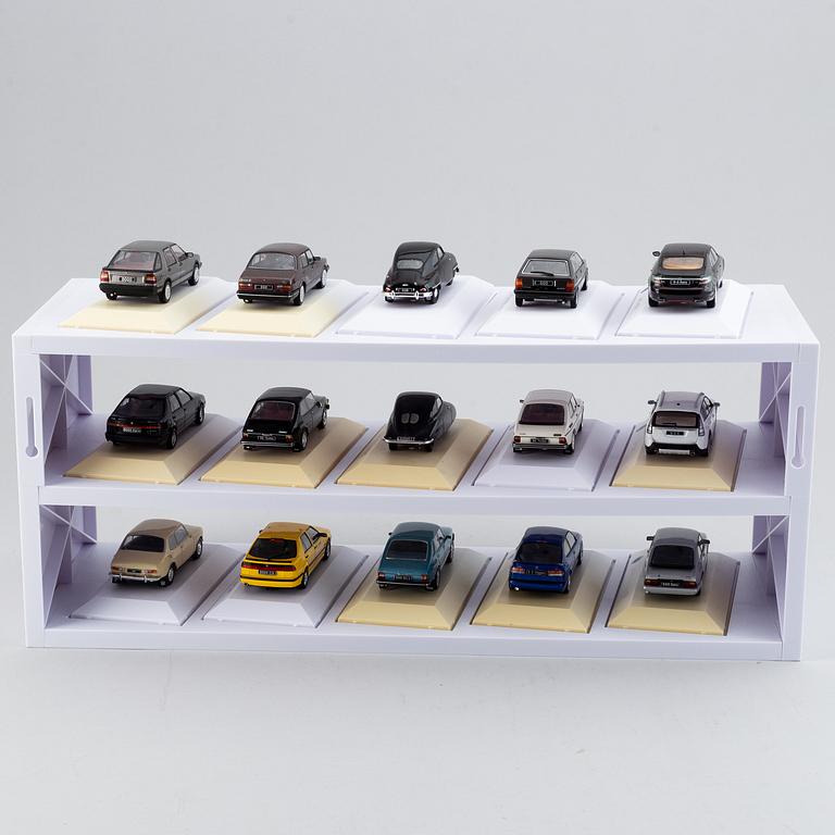 Modellbilar, 30 st, "Saab car museum".