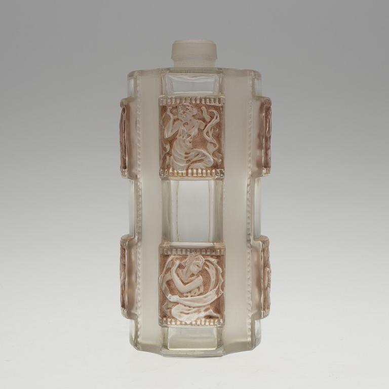 A René Lalique 'Hélène', flacon no 1, moulded glass bottle, France 1942-51.
