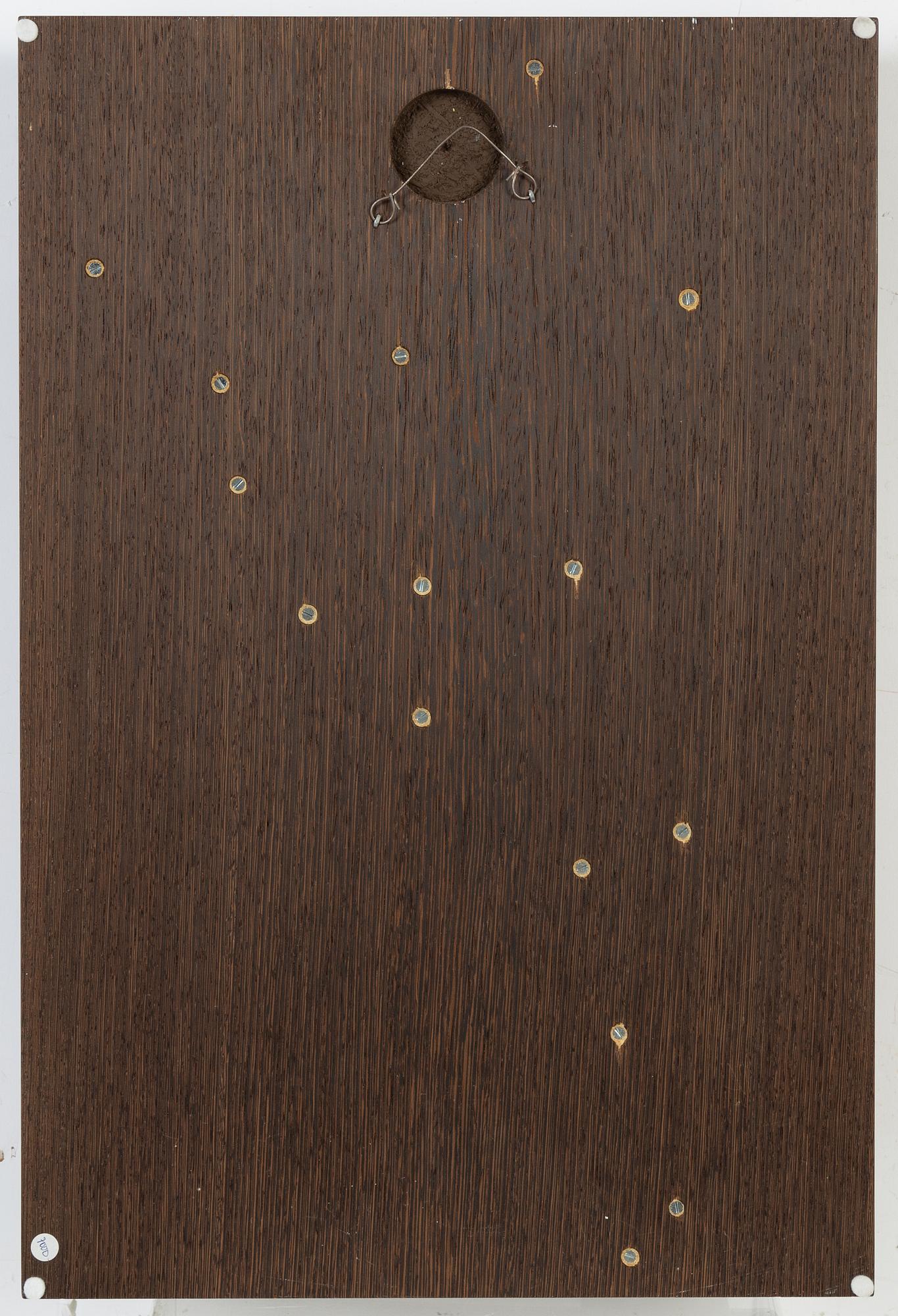 Gunnar Kanevad, a carved wooden relief, signed and dated 1991.