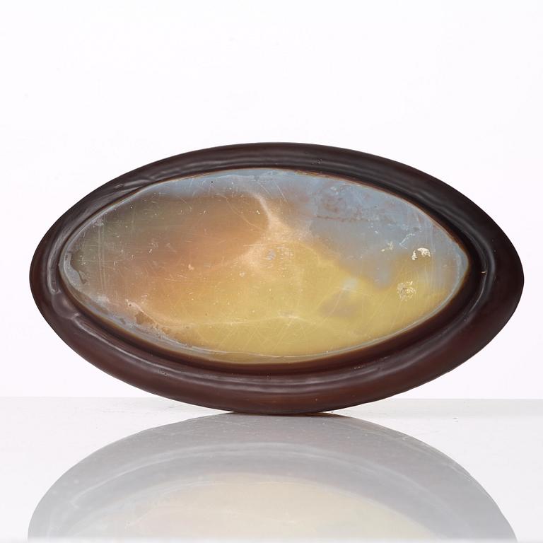 Emile Gallé, an Art Nouveau cameo glass bowl, Nancy, France.