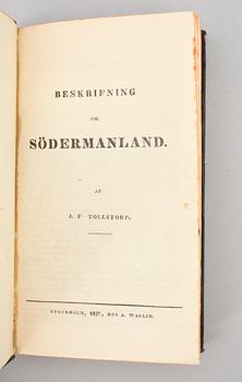 BOK, "Södermanland" I-II, av J.P.Tollstorp, Stockholm 1837-38.