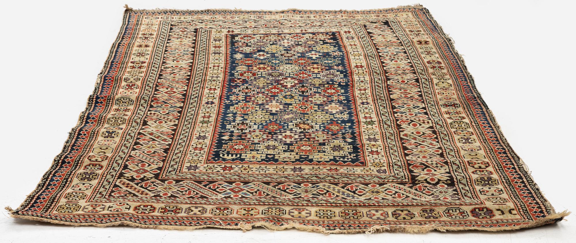 An antique Chi Chi rug, Northeast Caucasus, c. 180 x 120 cm.
