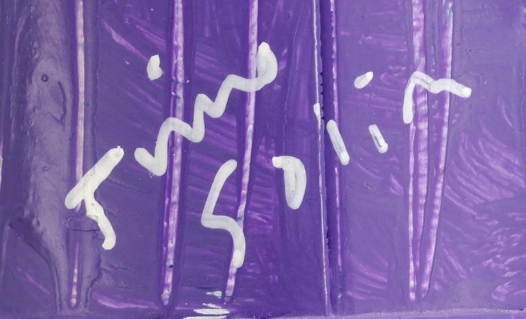 TIMO SOLIN, skulptur, plåt, sign.