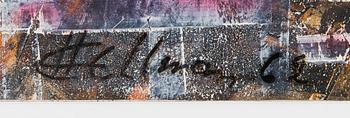 ERKKI HELLMAN, mixed media, signed an dated 62.