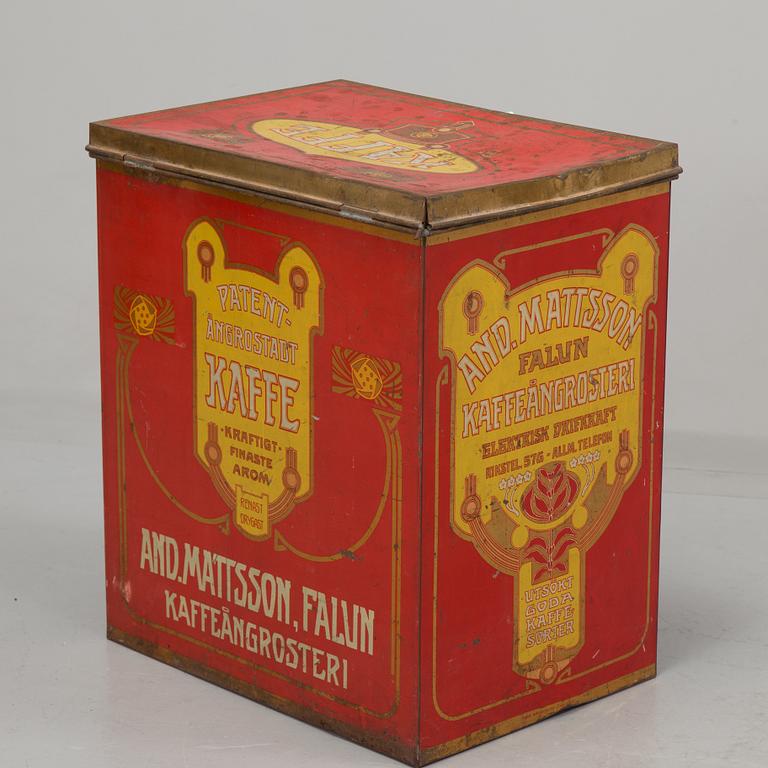 A coffe tin container from the early 1900's.