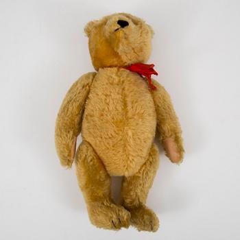 A Steiff teddybear, US zone, Germany, 1950s.