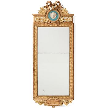 84. A Gustavian mirror attributed to P Ljung (1743-1819).