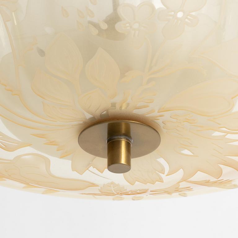 A Swedish Modern ceiling lamp, 1940's.