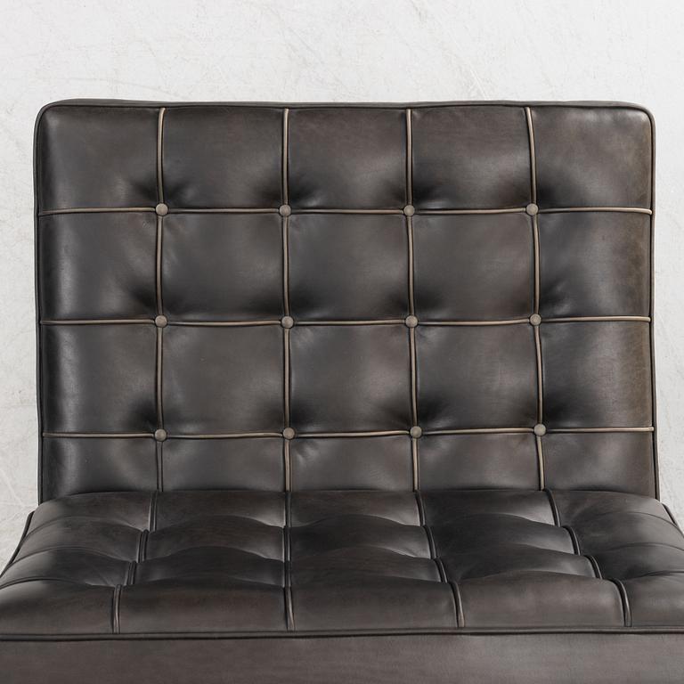 Ludwig Mies van der Rohe, a pair of  "Barcelona" lounge chairs, Knoll.