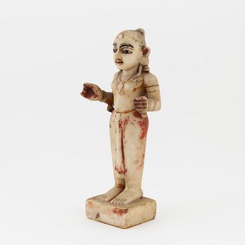 Skulptur, alabaster, Indien, sent 1800-tal.