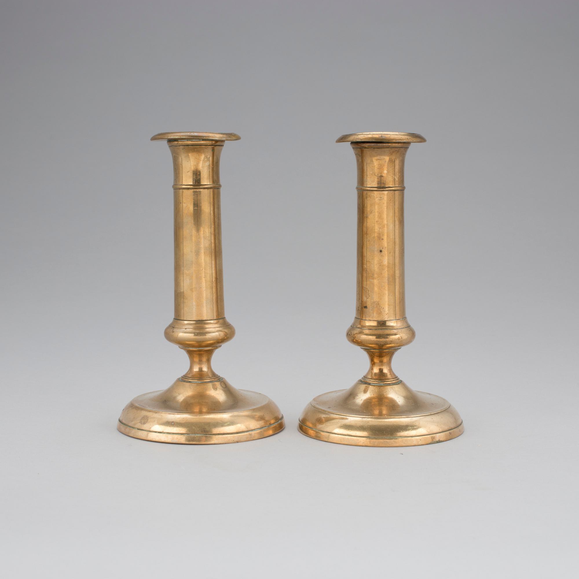 LJUSSTAKAR, ett par, 1800-talets mitt.