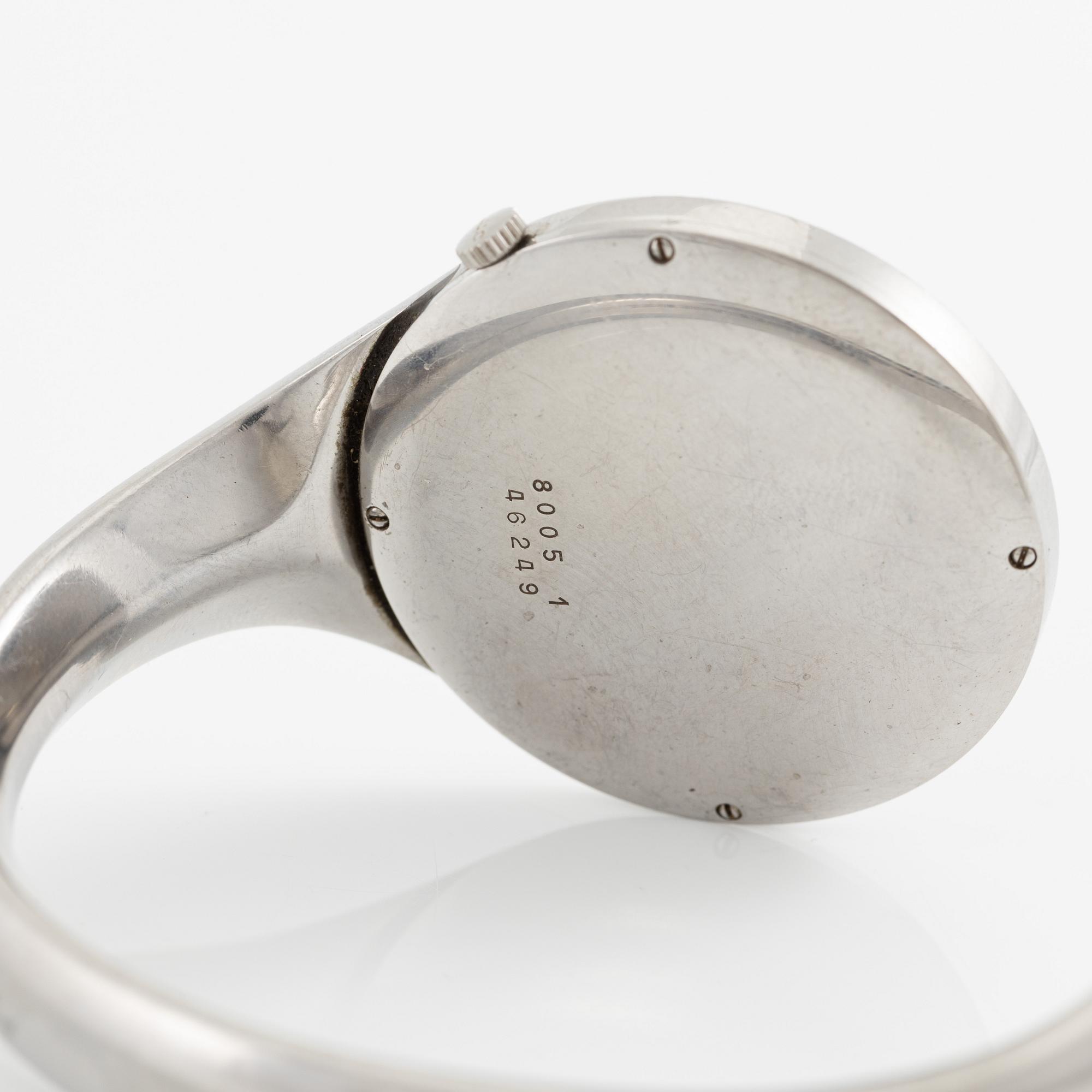 Georg Jensen, "L.U. Chopard & Cie", design Vivianna Torun Bülow-Hübe, wristwatch, 33 mm.