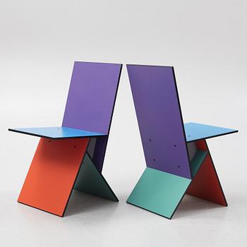 Verner Panton, a set of four 'Vilbert' chairs for IKEA, 1993-94.