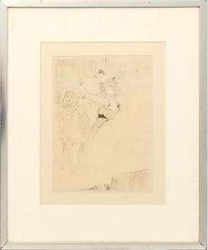 Henri de Toulouse-Lautrec, lithograph printed signature.