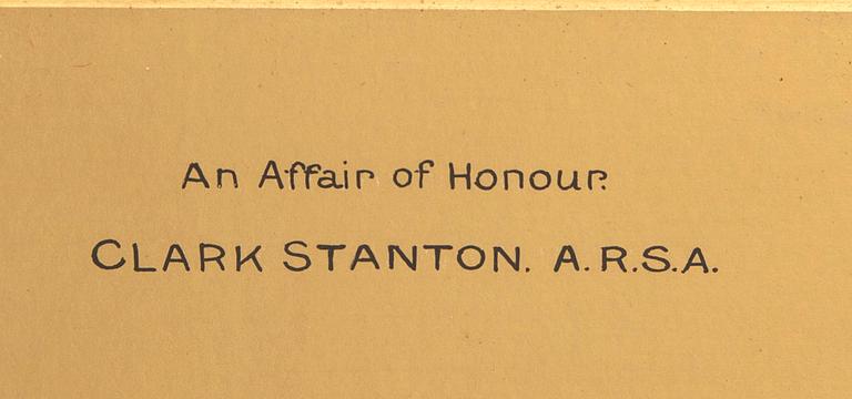 George Clark Stanton, akvarell signerad.