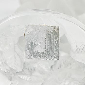 Two glass figurines, Lalique, France.