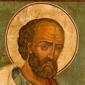 ICON, tempera on wood panel, Russia end of the 17th century.
