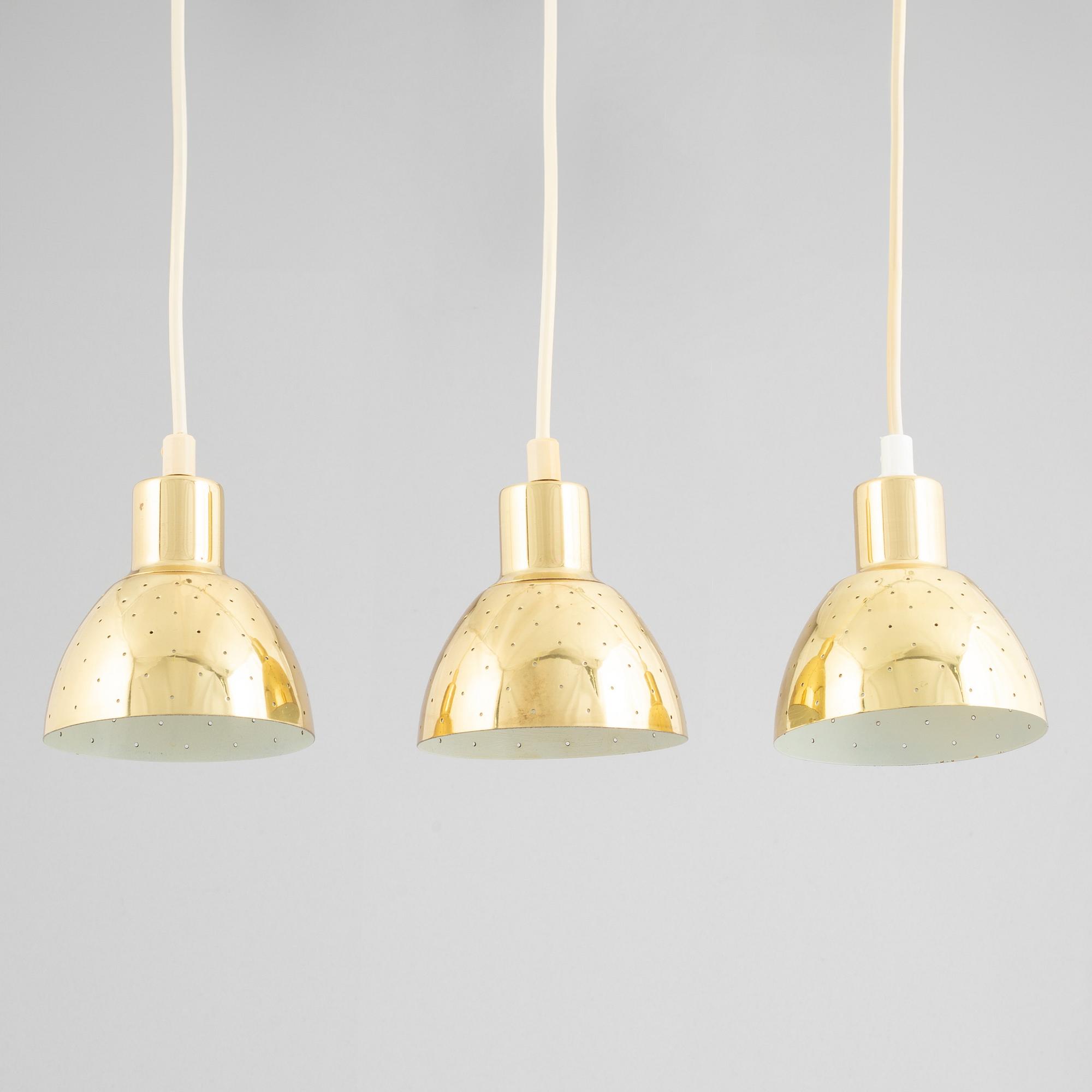 Hans-Agne Jakobsson, three model "T-618" ceiling lamps, Markaryd, Sweden.