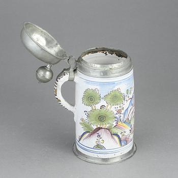 STOP, fajans och tenn, locket med datering 1808.
