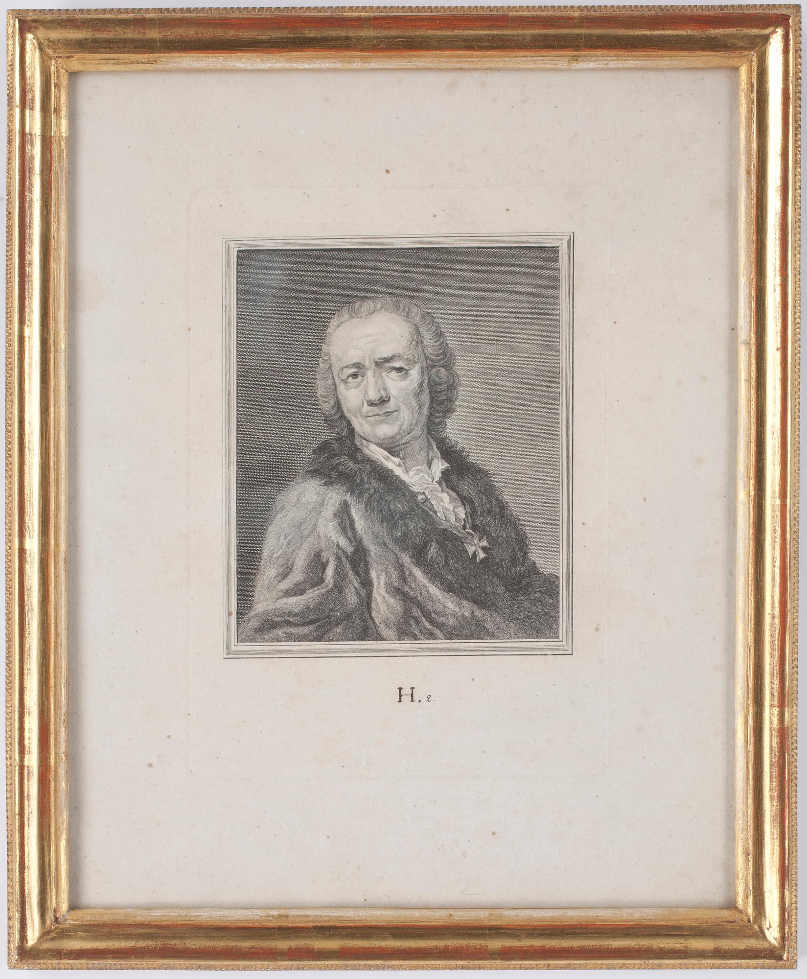 GRAVYRER, 2 st, Johann Carl Hedlinger, 1700-tal.