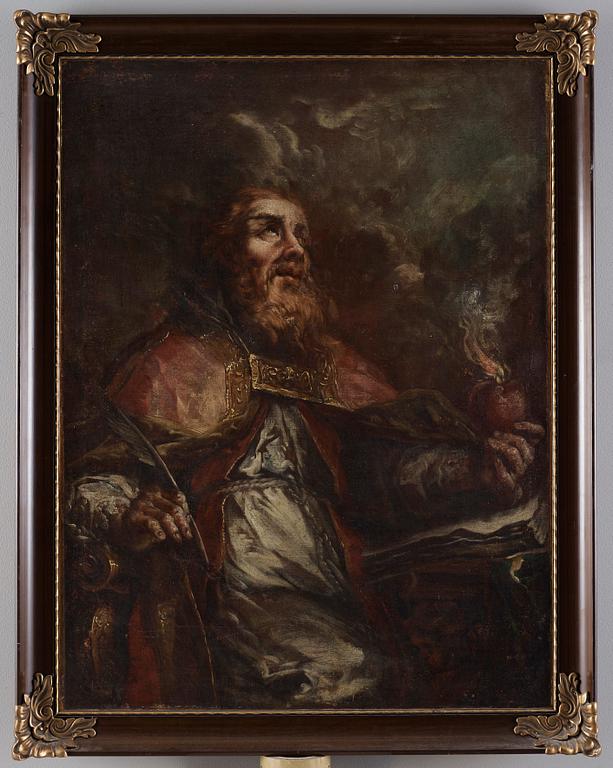 Giuseppe Antonio Pianca Circle of, St. Augustinus with the burning heart.