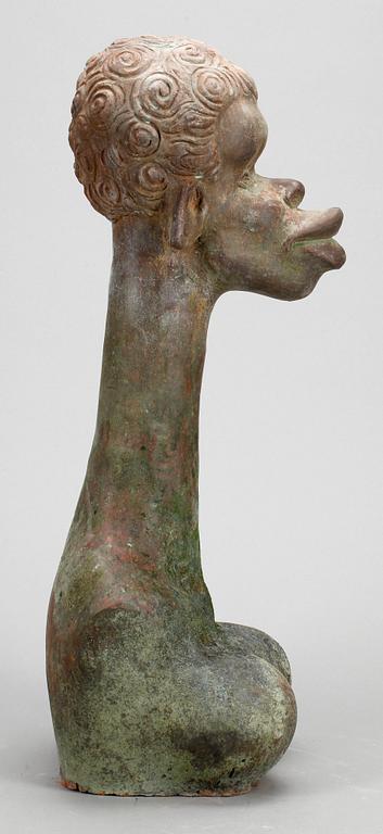 SKULPTUR, terrakotta, africana-typ, modern tillverkning.