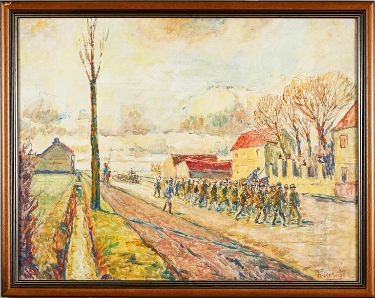 ALFRED HELBERGER, olja på duk, signerad.