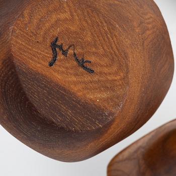 Magnus Ek, a set of six maple wood bowls for Oaxen Krog.