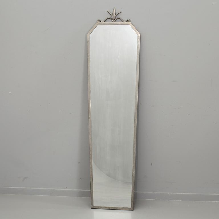 A PEWTER MIRROR, MID 20th CENTURY.