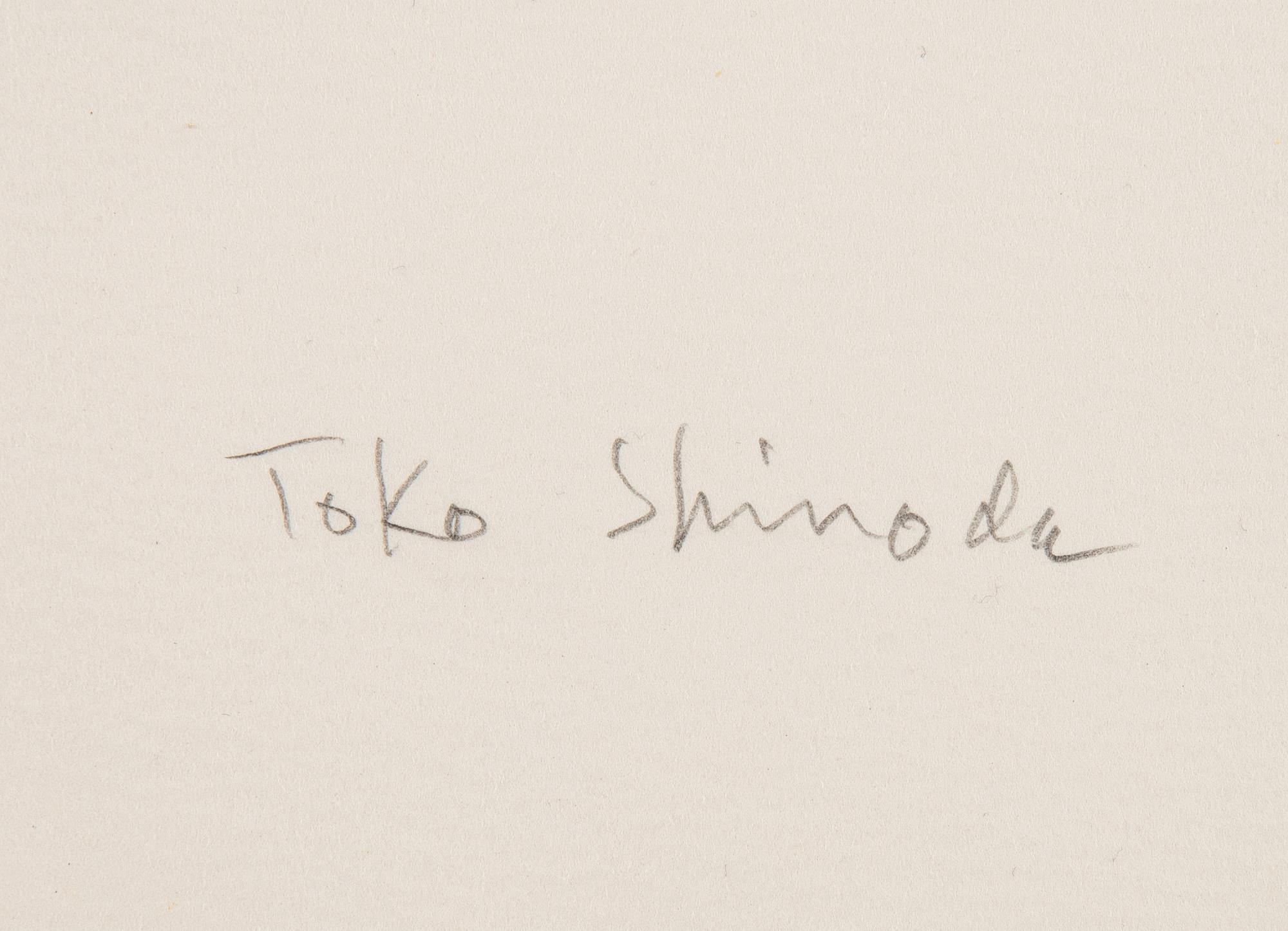 Toko Shinoda, lithograph, signed, numbered 21/30.