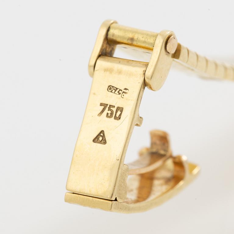 Omega, wristwatch, 18K gold, 17 mm.