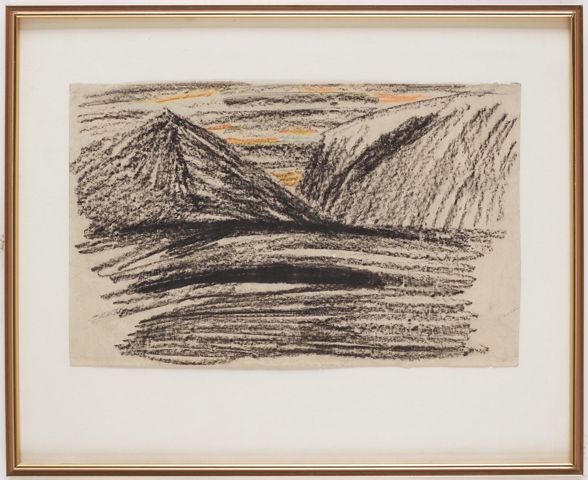 Carl Fredrik Hill, Mountain landscape.
