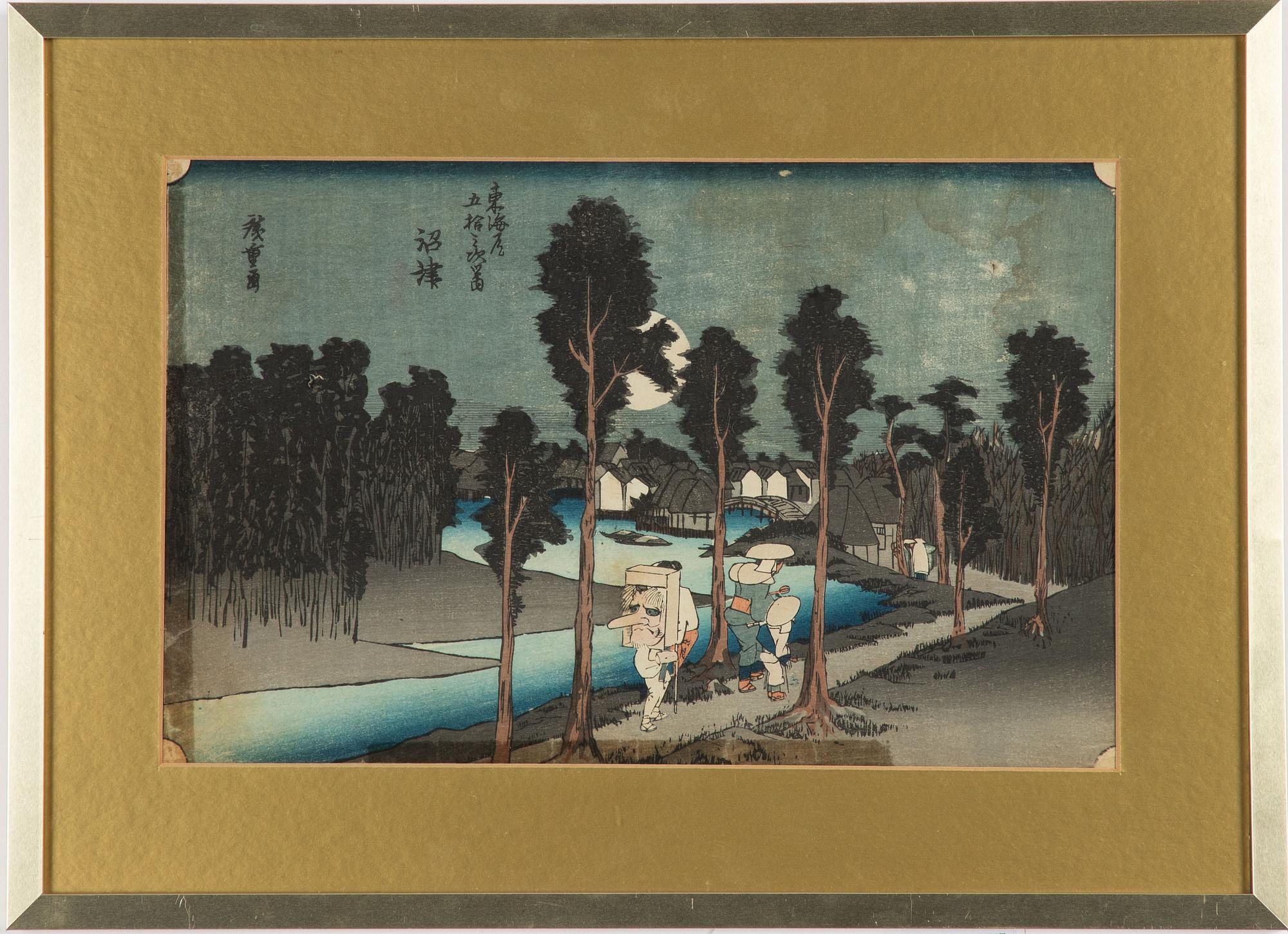 Ando Utagawa Hiroshige, after, wooblock print, probably around 1900.