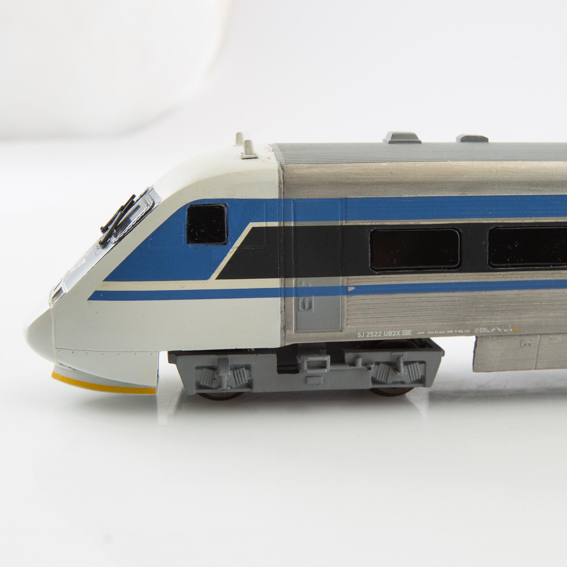 Ellok SJ Litt X2 skala 1/87 loknummer 2001  3 dlr i ask.