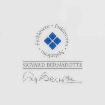 Sigvard Bernadotte, servis, 30 delar, "Marianne Royal Blue", Christineholm/Fyrklövern.