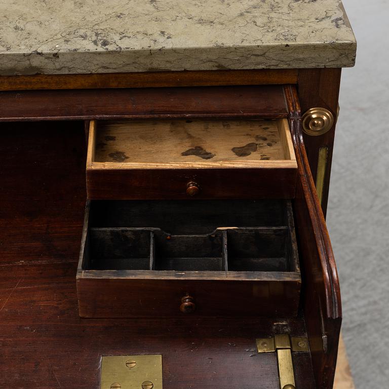 A late Gustavian late 18th century writing commode.