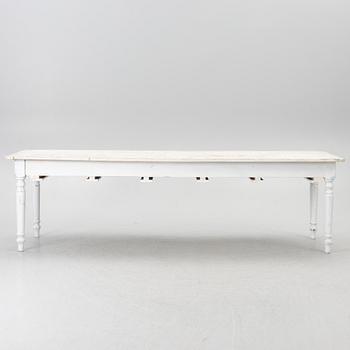 A table with stools, 20th/21st century.