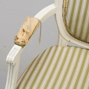 MATGRUPP, 5 delar, gustaviansk stil, 1900-talets mitt.