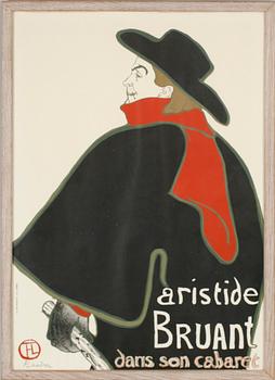 HENRI DE TOULOUSE-LAUTREC, efter, affisch, 1960-tal.
