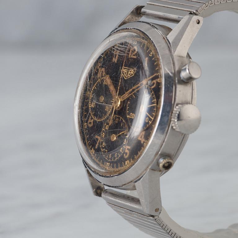 HEUER, chronograph, "Gilt".