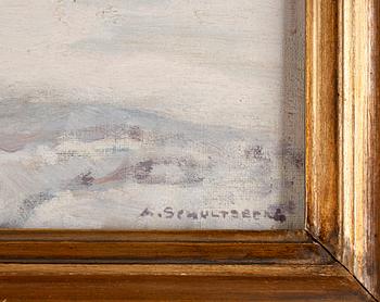 ANSHELM SCHULTZBERG, olja på duk, sign.